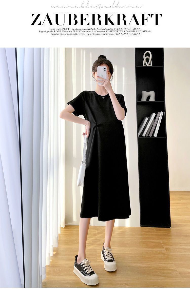 Pregnant Women Dress Summer Clothes Mid-length Skirt