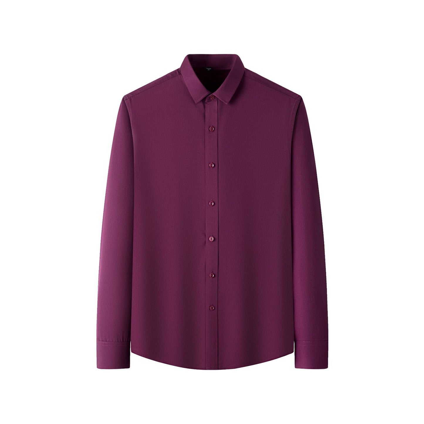 Plus Size Full Elastic Force Shirt Men's Long Sleeve