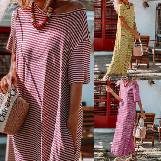 Women's Cotton Pull Frame Mid Dress