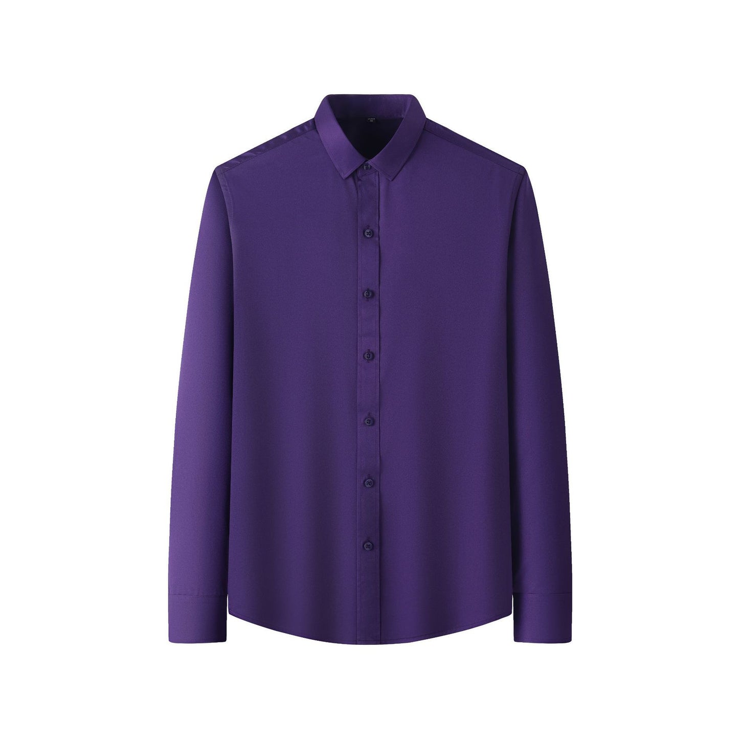 Plus Size Full Elastic Force Shirt Men's Long Sleeve
