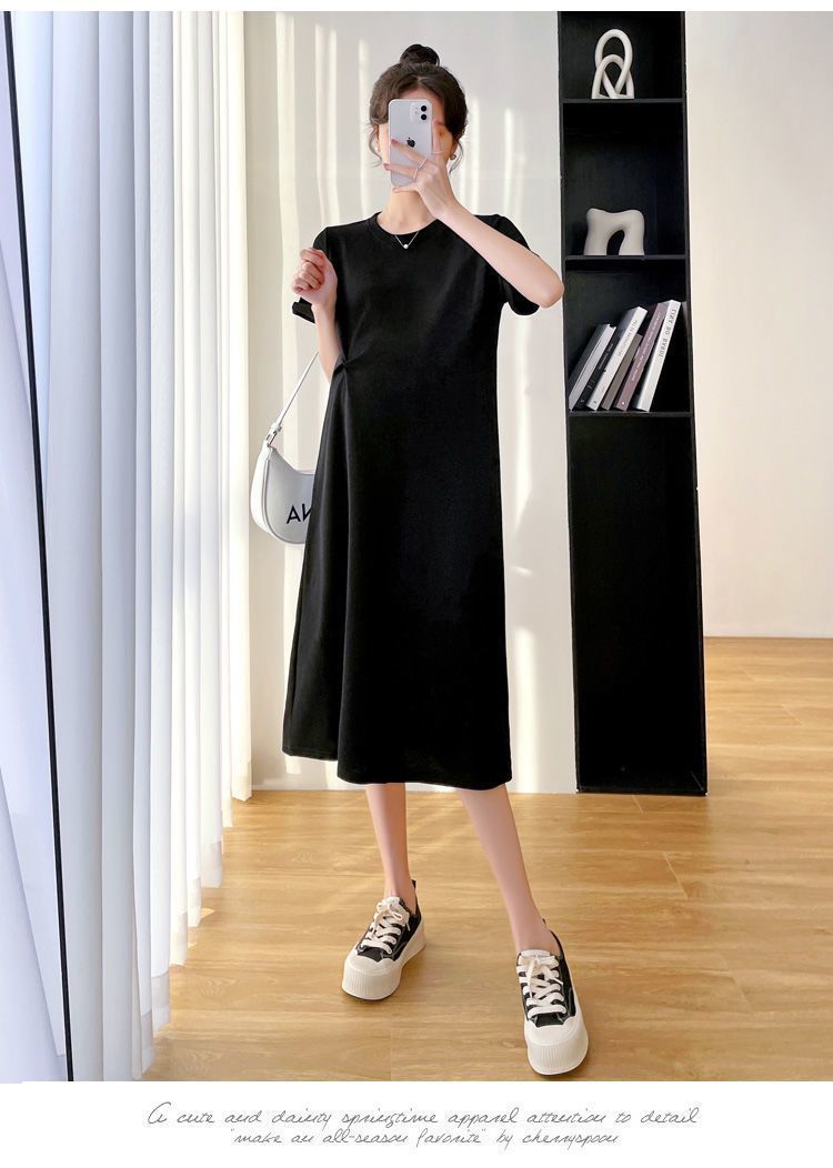 Pregnant Women Dress Summer Clothes Mid-length Skirt