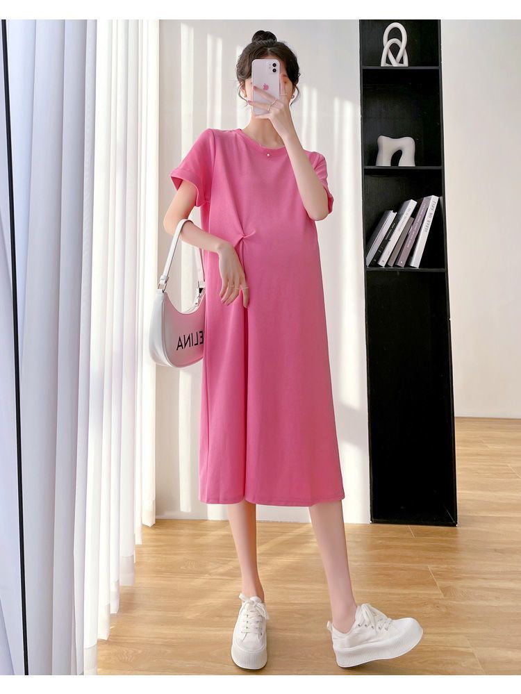 Pregnant Women Dress Summer Clothes Mid-length Skirt